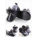 New arrival European style Fancy kid shoes toddler girl christmas shoes Lace Bow-knot Jelly party shoes 3- 12month